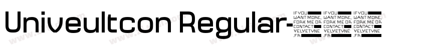 Univeultcon Regular字体转换
